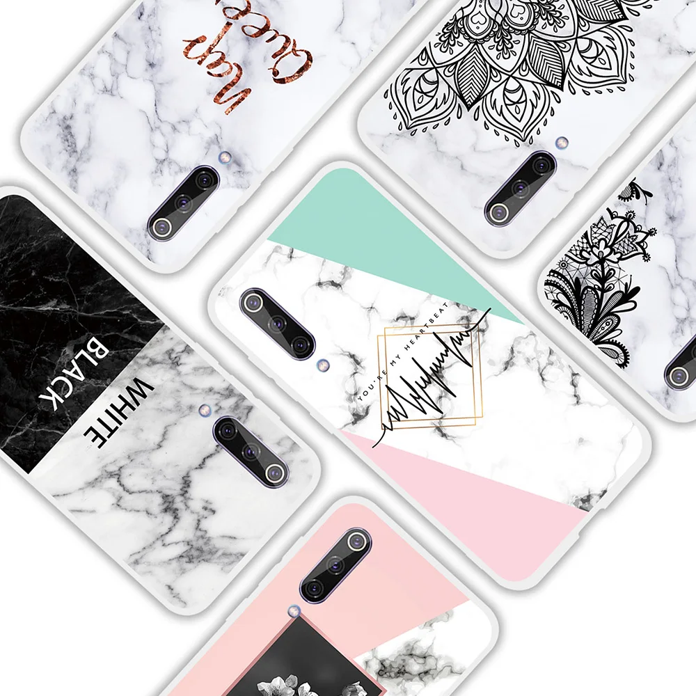 Marble Geometry Soft Case for Xiaomi Mi 9 8 SE A2 Lite Silicone Cover Cases Redmi Note 7 6 Pro 6A 5A 4X 4A 5 Plus |
