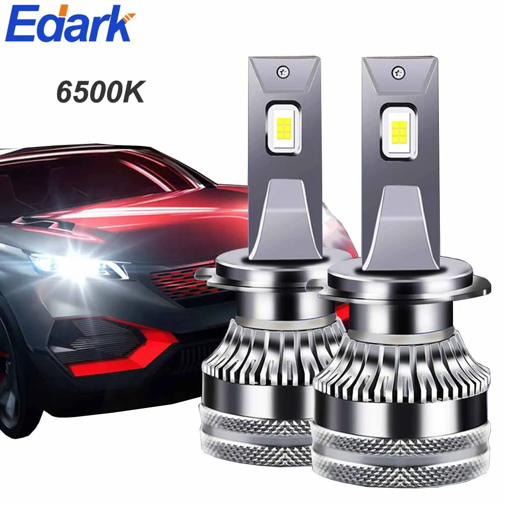 

Edark 2Pcs LED Headlight Bulbs H1 H4 H7 H11,60W 9000 Lumens Super Bright Headlights Conversion Kit 6500K White IP68 Waterproof