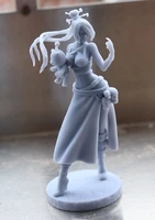 124 75mm 118 100mm resin model kits pretty lovely girl figure sculpture unpainted no color rw 430