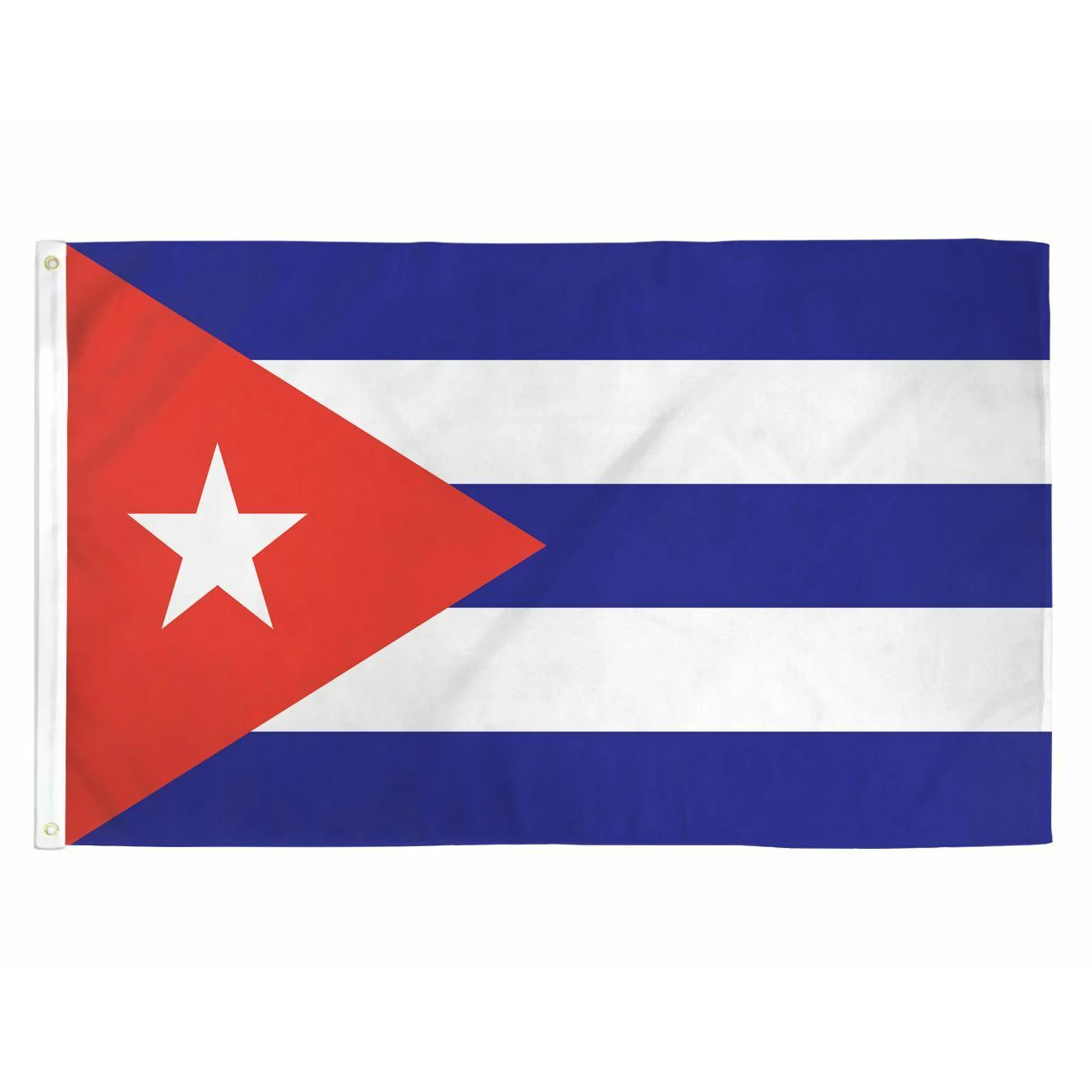 

Flag 5 x 8 ft Cuban Flag High Quality Single side Flag big Flag