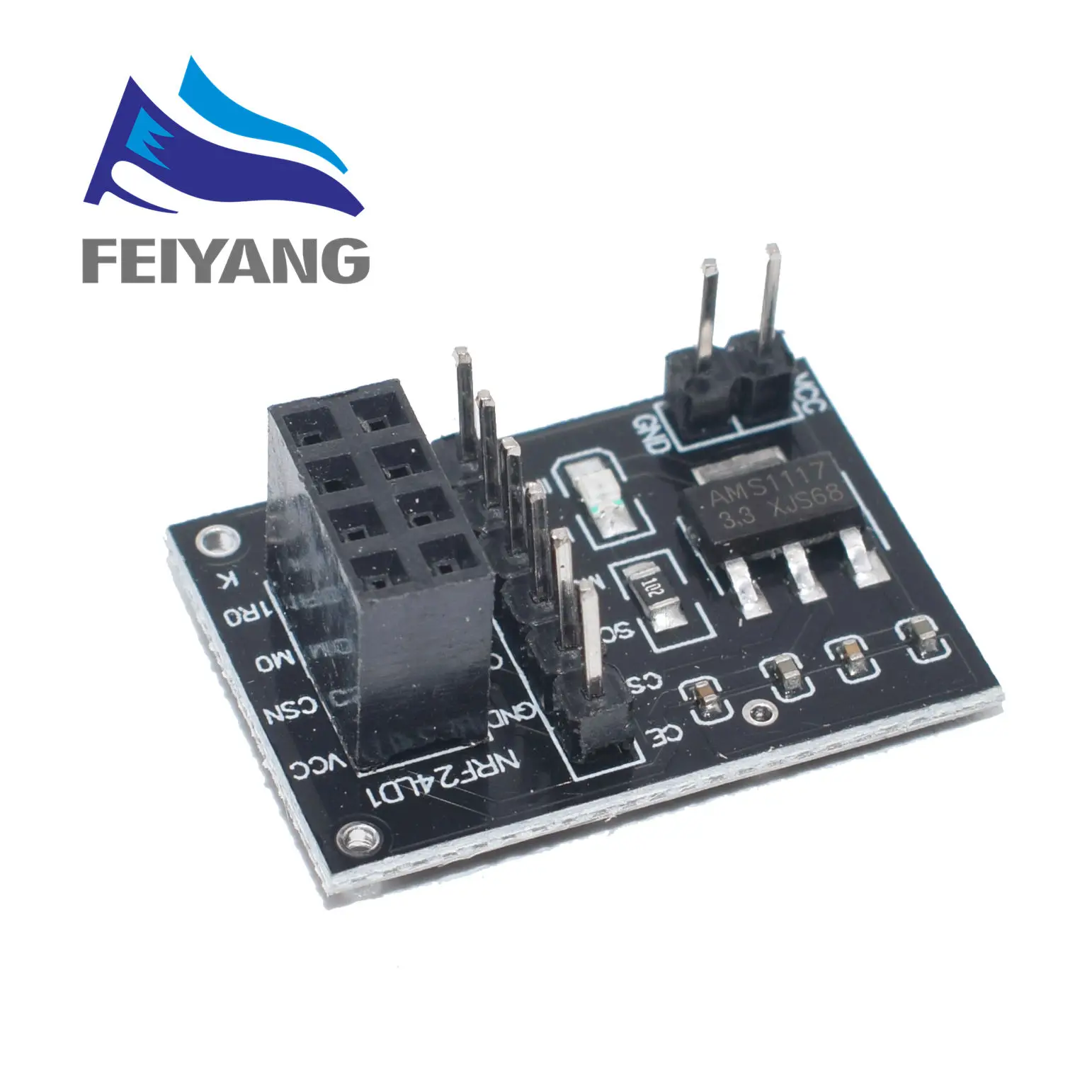 NRF24L01+ wireless data transmission module 2.4G / the NRF24L01 upgrade version 2Mbit/s Socket Adapter plate Board | Электронные