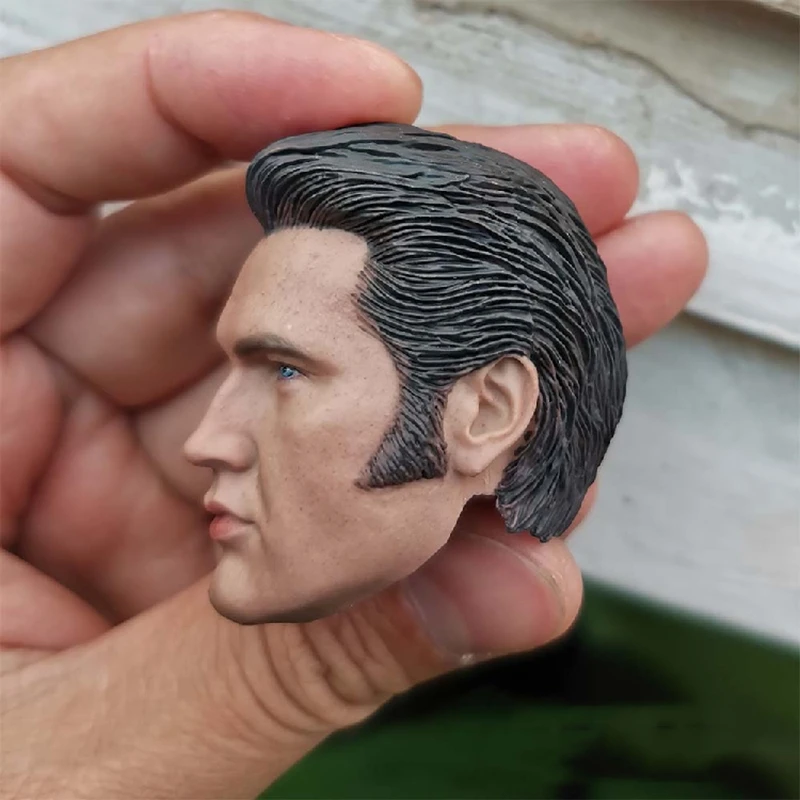 1/6 масштаб мужской король Элвиса Пресли голова скульптуры модель игрушки для 12