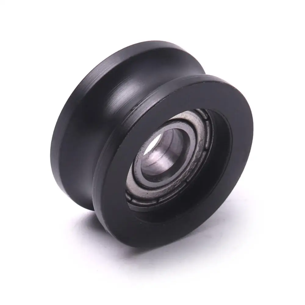 10 шт. Высокоуглеродистая сталь встроенный u рифленый направляющий шкив