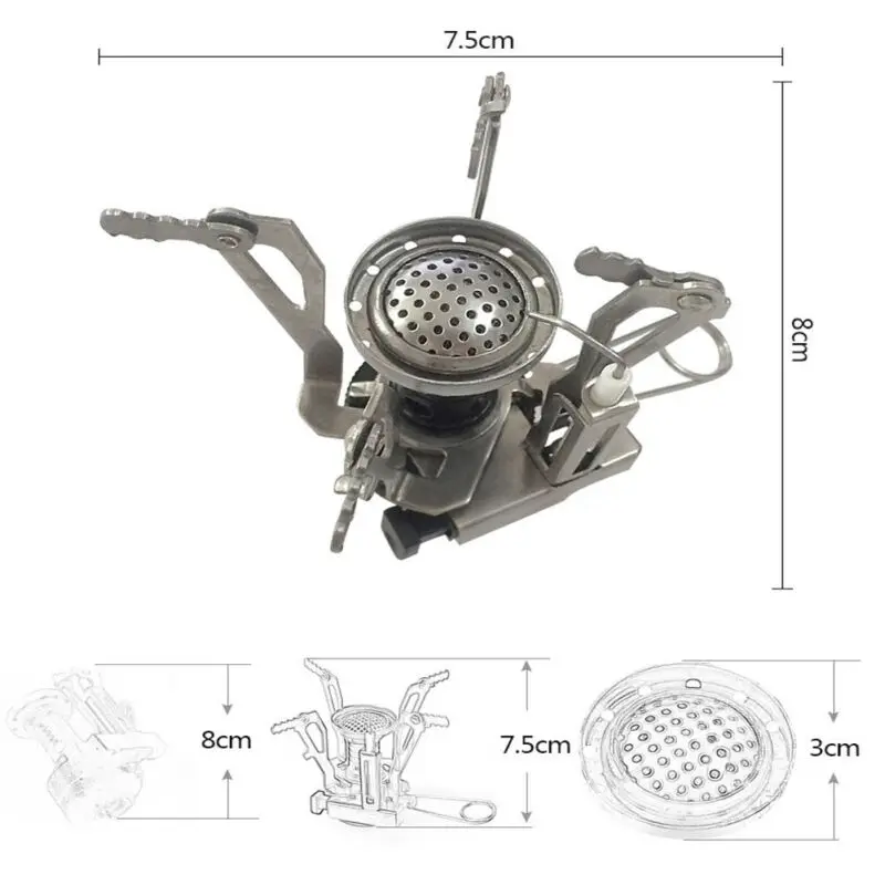 Outdoor Portable Folding Mini Camping Oven Gas Stove Survival Furnace | Спорт и развлечения
