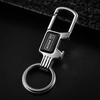 car keychain male waist pendant metal zinc alloy anti lost theft lock buckle bottle opener keychain keychain accessories