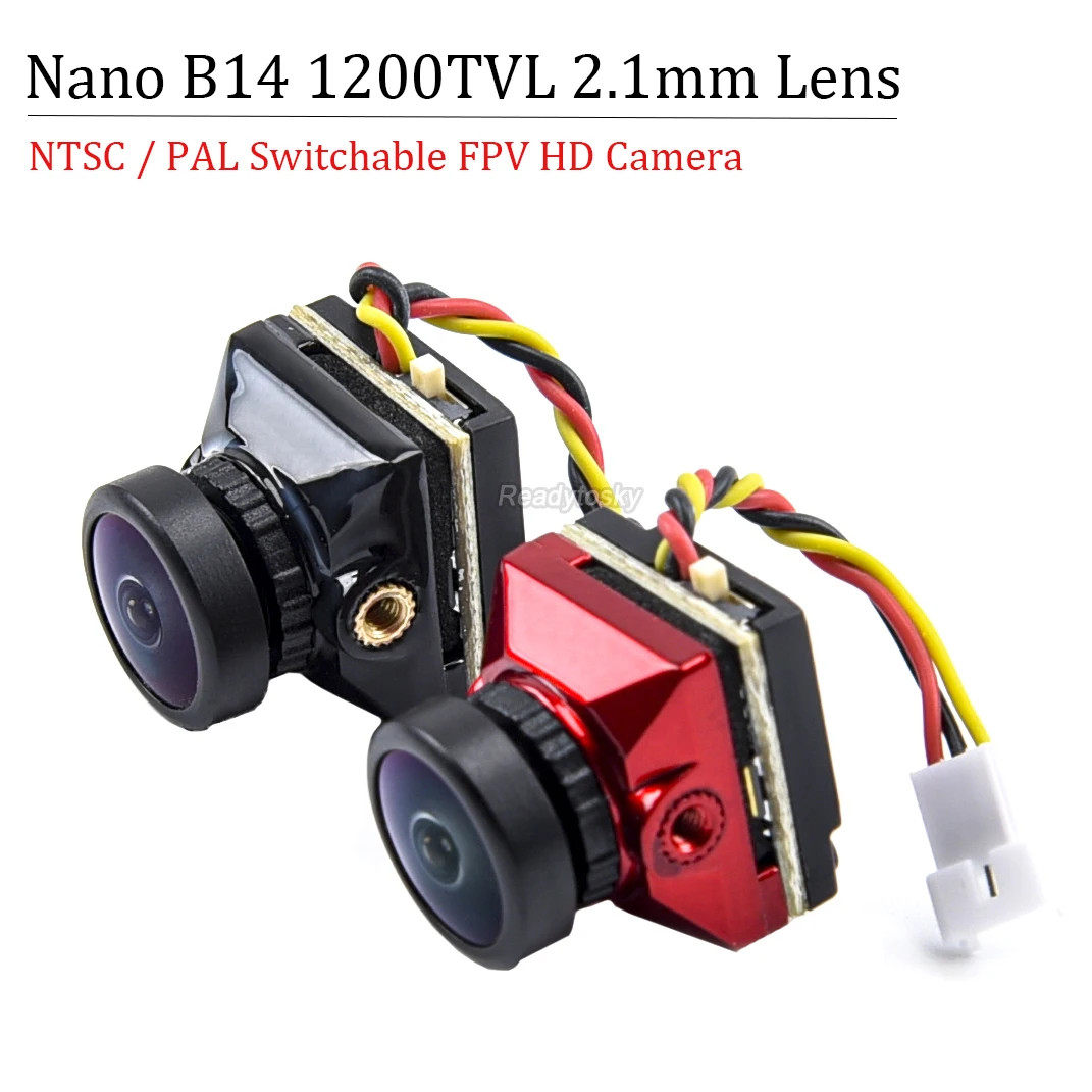 

Nano B14 1200TVL 2.1mm Lens 1/3 CMOS HD Camera FPV NTSC / PAL Switchable for FPV RC Drone Quadcopter