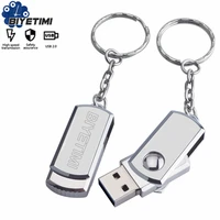 biyetimi pen drive 128gb usb flash drive stainless steel 16gb 32gb 64gb pendrive memory with keychain for pc