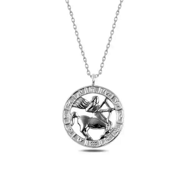 

Real Silver 925 Jewelry sterling Silver Sagittarius Zodiac Pendant