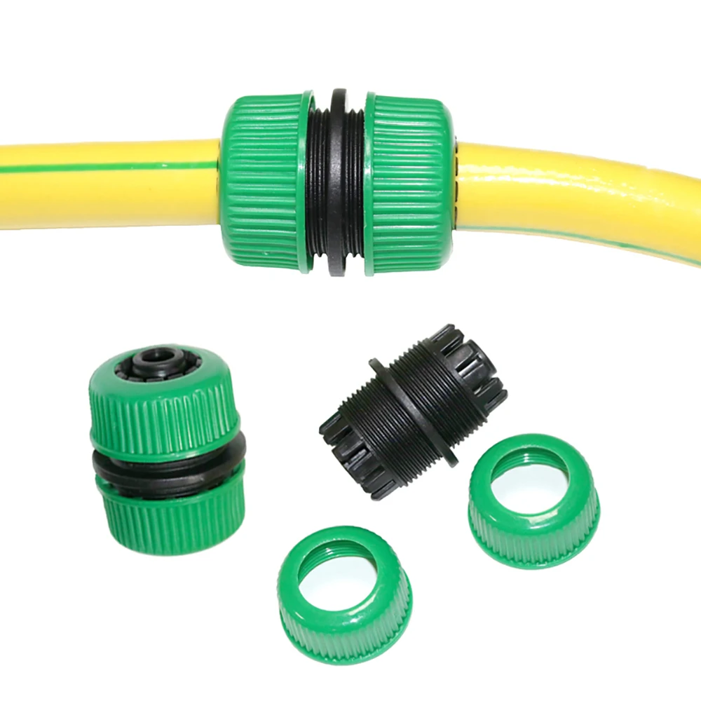 1/2' 3/4" Hose Repair Connector Garden Tools Quick Connectors Repair Damaged Leaky Adapter for DN16 DN20 Hose Extend Lock Nut
