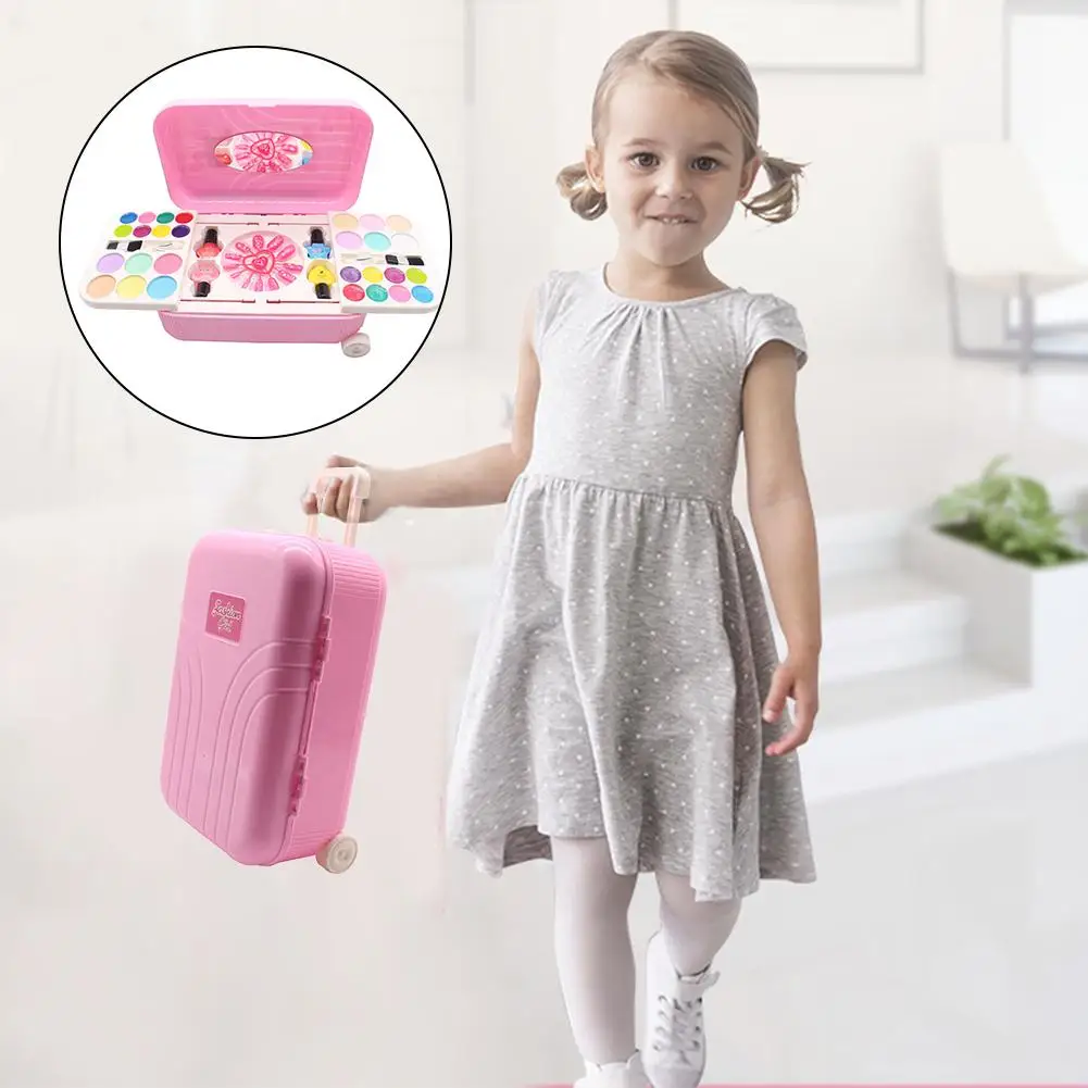 Детский водорастворимый косметический набор для полировки ногтей макияж