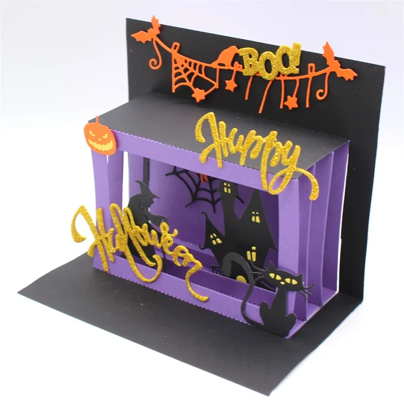 Ksccraft всплывающие оконные карты металлические режущие штампы трафареты для DIY