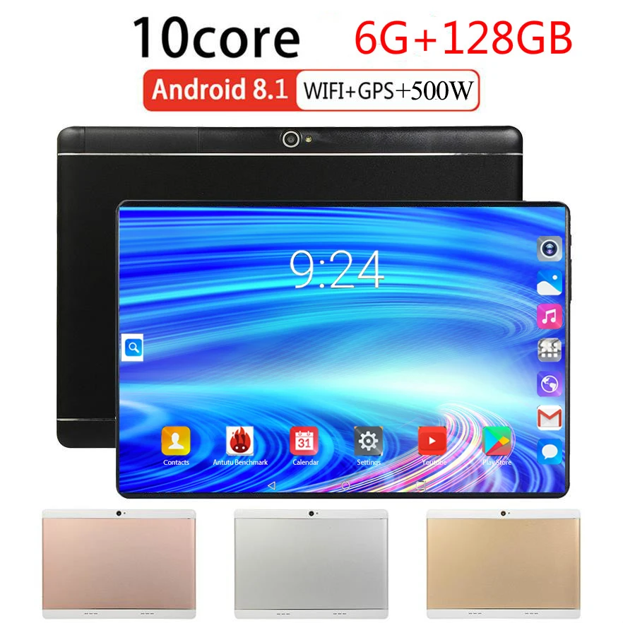 Планшет на Android 8 0 восемь ядер экран 10 дюймов 6 ГБ + 128 | Компьютеры и офис