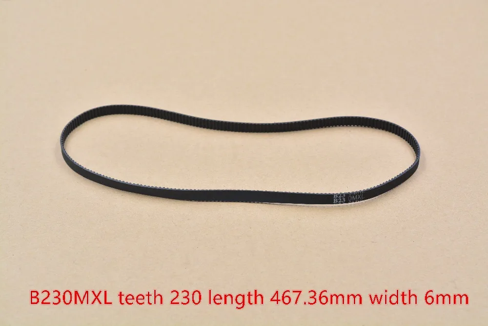 

from B225MXL to B235MXL Rubber 6mm width Closed-loop MXL Timing Belt Closed Loop