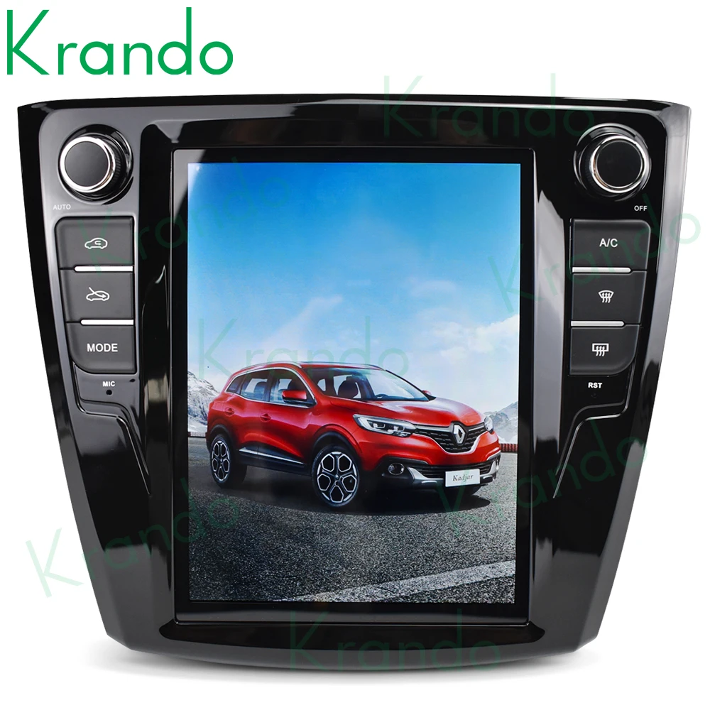 구매 Krando 안드로이드 9.0 4G 32G 10.4 인치 테슬라 수직 스크린 차량용 멀티미디어 라디오, 르노 카다르 2016-2018 무선 카플레이