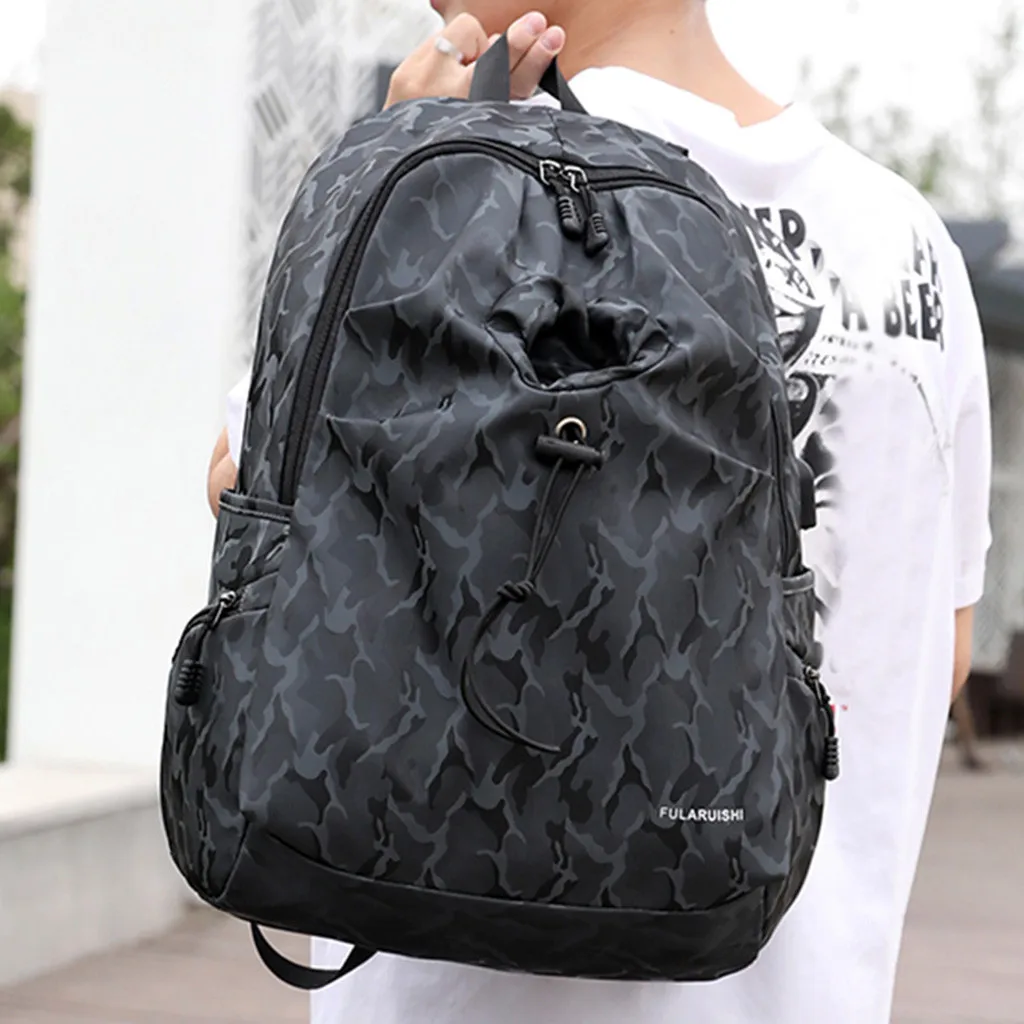 Aelicy мужской рюкзак для ноутбука камуфляж Mochila Escolar Водонепроницаемый Школьный рюкзак сумка для подросткового мальчика Оксфорд Дорожная сумка
