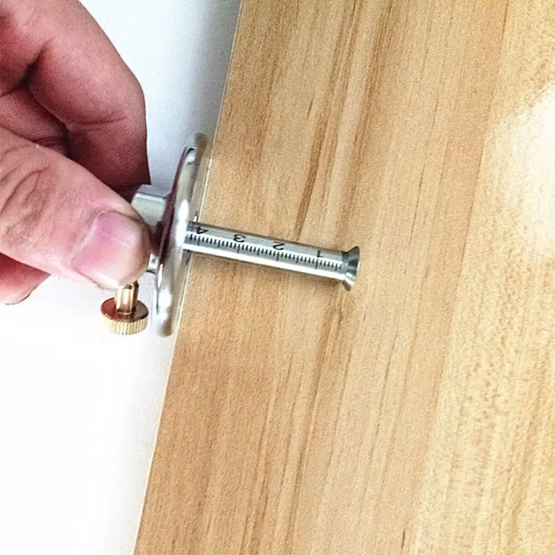 

Stainless Steel Woodworking scribe Marking Gauge Ruler Scriber Carpenter Tool U7EC