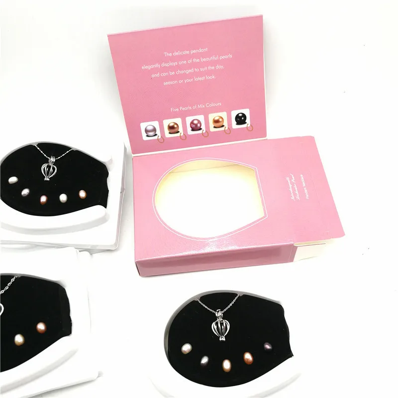 Цепочка с подвеской из натурального жемчуга 5 жемчужинами | Украшения и