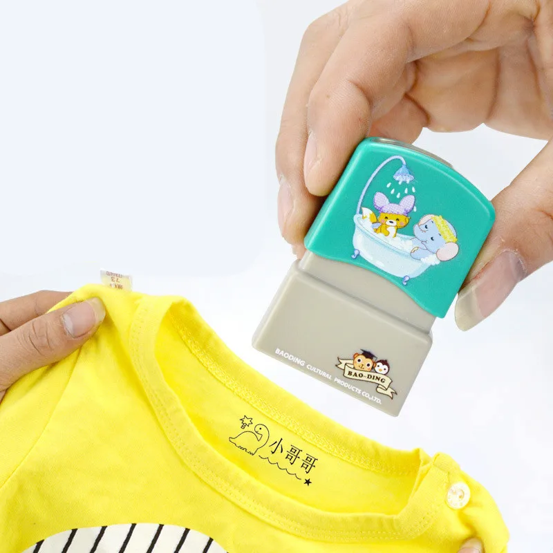 Индивидуальные детские штамп с именем DIY имя ребенка печать не легко выцветать