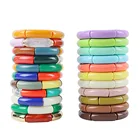 Женский винтажный браслет из бамбука и акриловой смолы