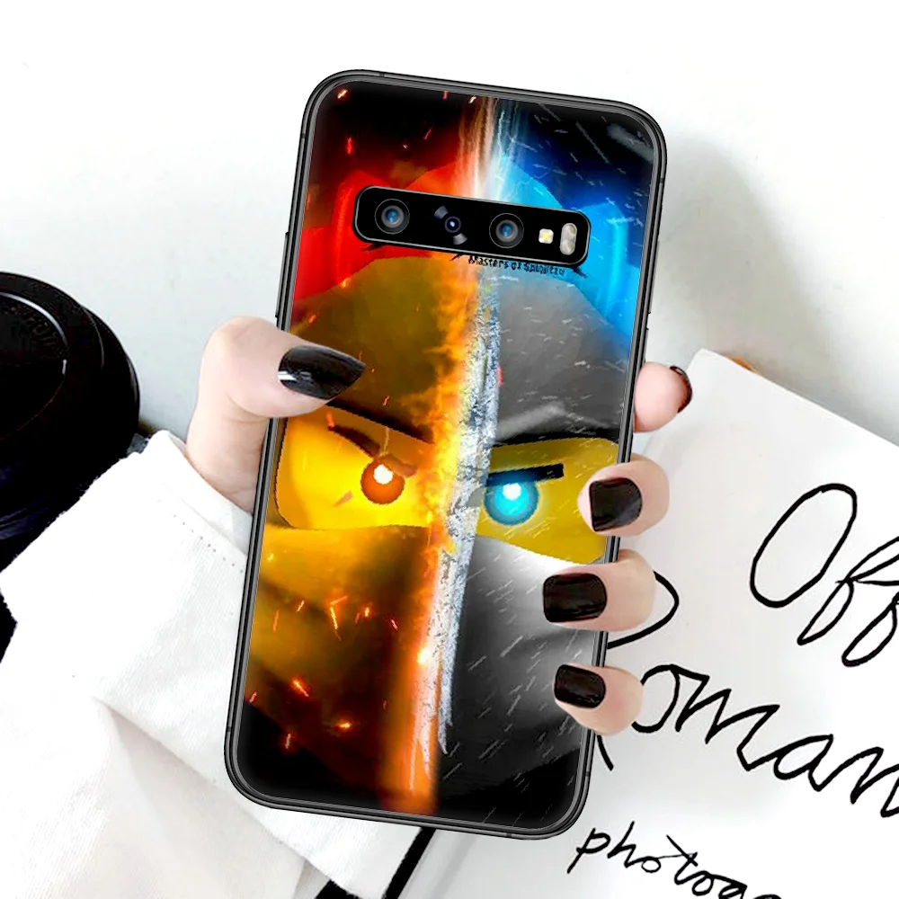 

LEGOs Ninjago Game Phone Case For Samsung Galaxy Note S 8 9 10 20 Plus E Lite Uitra black Cover Trend Coque Pretty Hoesjes Soft