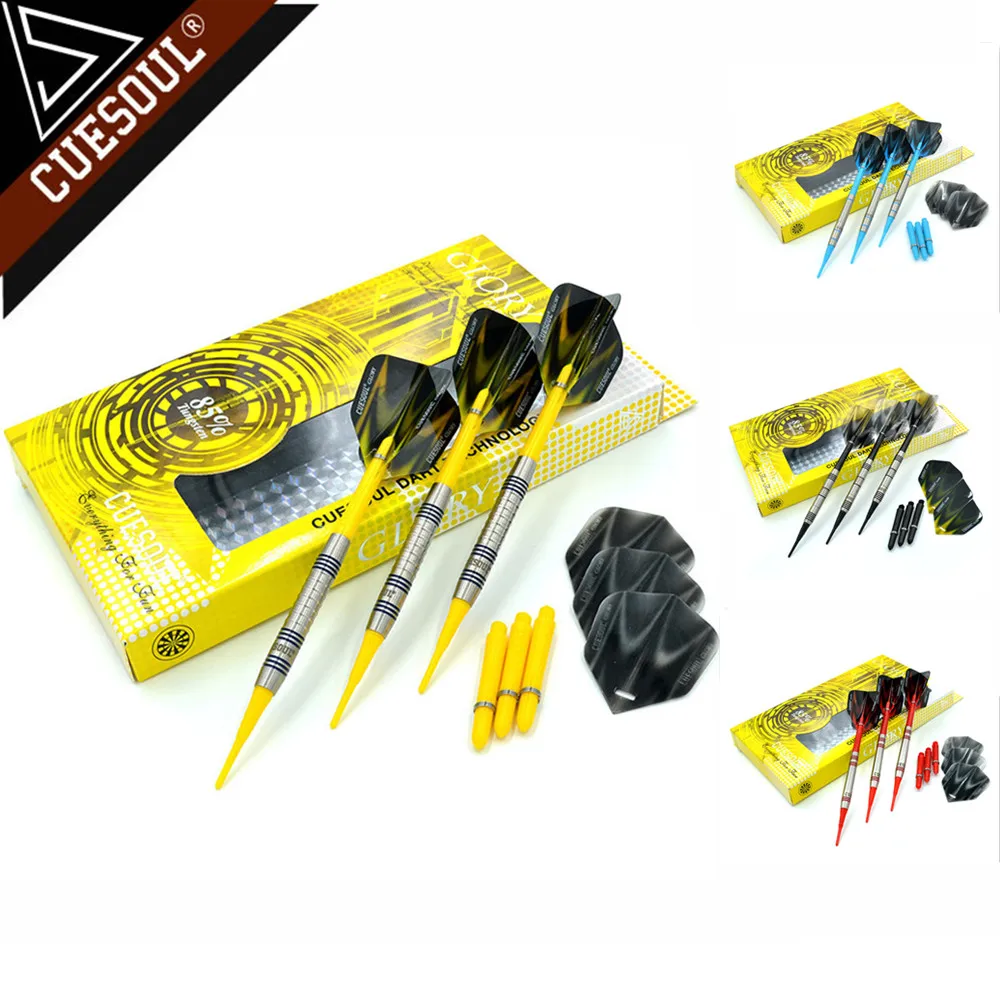 Дартс вольфрамовый CUESOUL 85% 18 г 14 см|dart flights|soft tipdarts 18g |