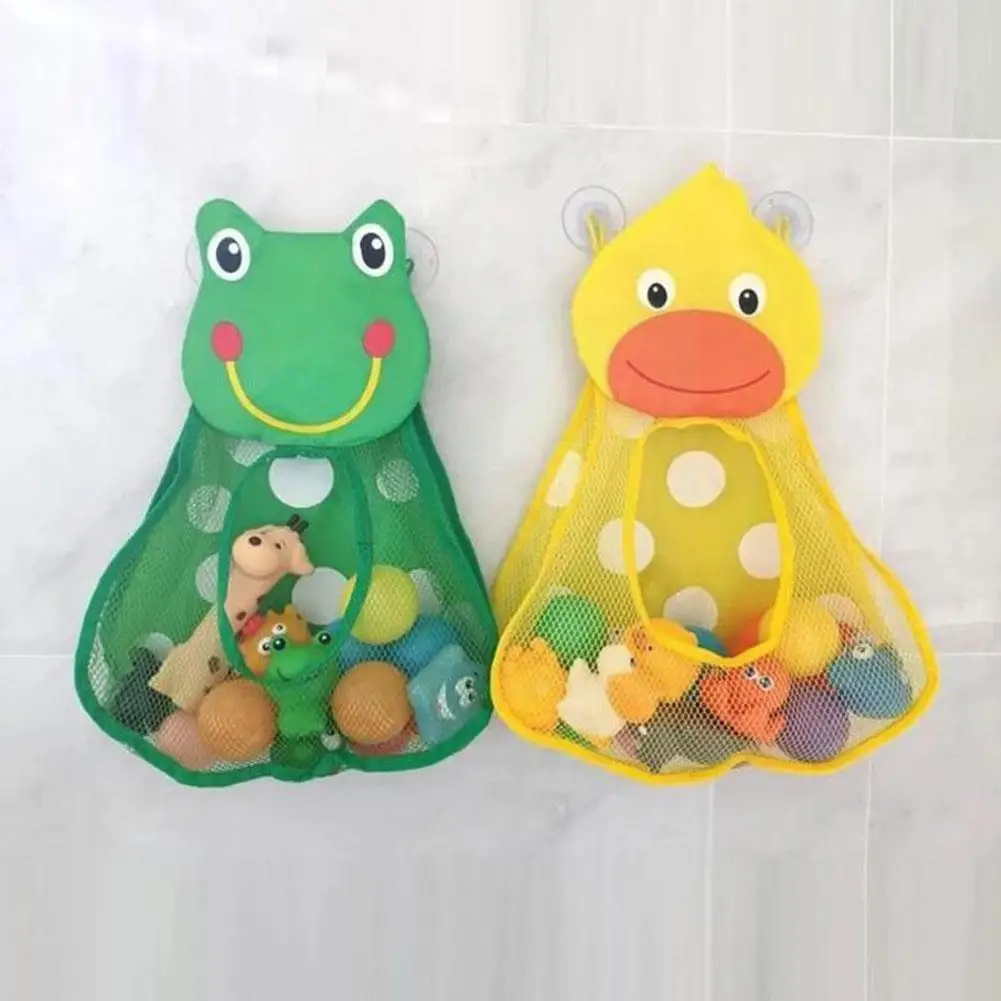 

Children's Cartoon Duck And Frog Bathing In Water Toy Storage Bag Hanging Bag Storage E3Z0