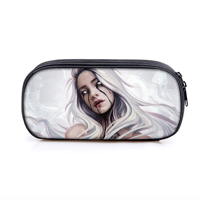 Billie Eilish чехол для карандашей, косметичка для женщин, косметичка billie elish, косметичка для девочек-подростков, пенал, школьный чехол, принадлежности