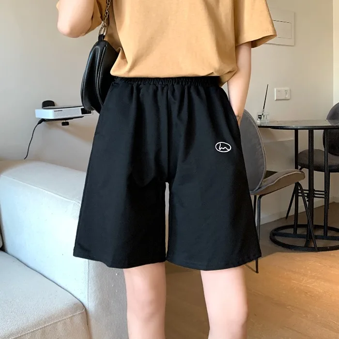 

New 2020 Summer Women Clothes Solid Cotton Sport Casual Women Harajuku High Waist Short Pants Ladies