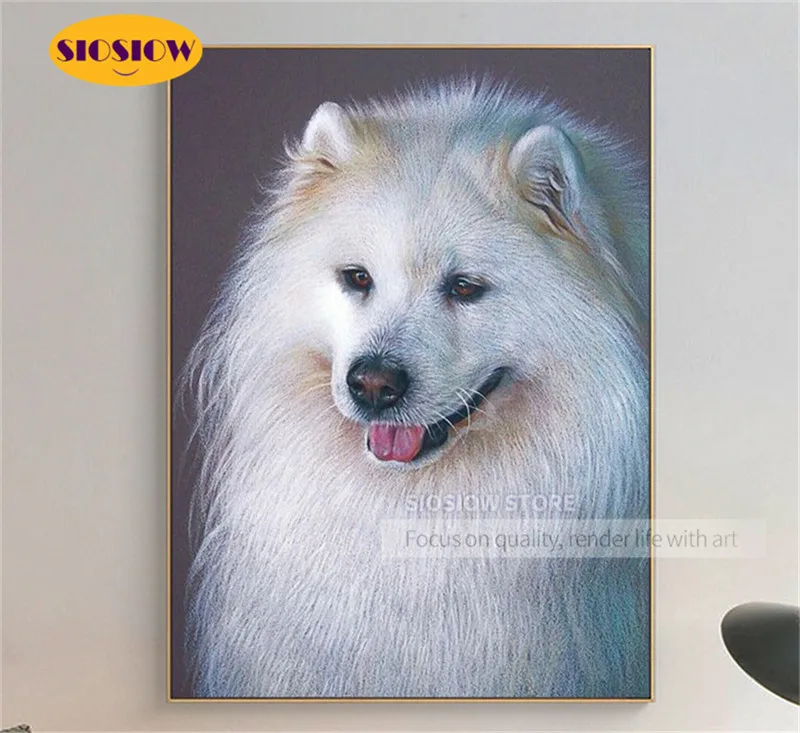 5D Diy алмазная живопись голова собаки хаски 3D Алмазная вышивка крестиком