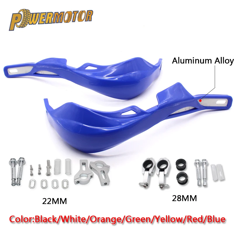 PowerMotor Handguard Protector защита руля рук 22 28 мм сплав вставка KLX KXF KDX Pit Dirt Bike Motorcycle|Защита