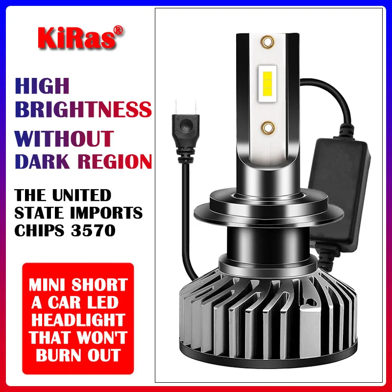 

2Pcs H4 LED H7 H11 H8 9006 HB4 H1 H3 HB3 H9 Car Headlight Bulbs LED Lamp with 7035 Chips 18000LM Auto Fog Lights 6000K 12V