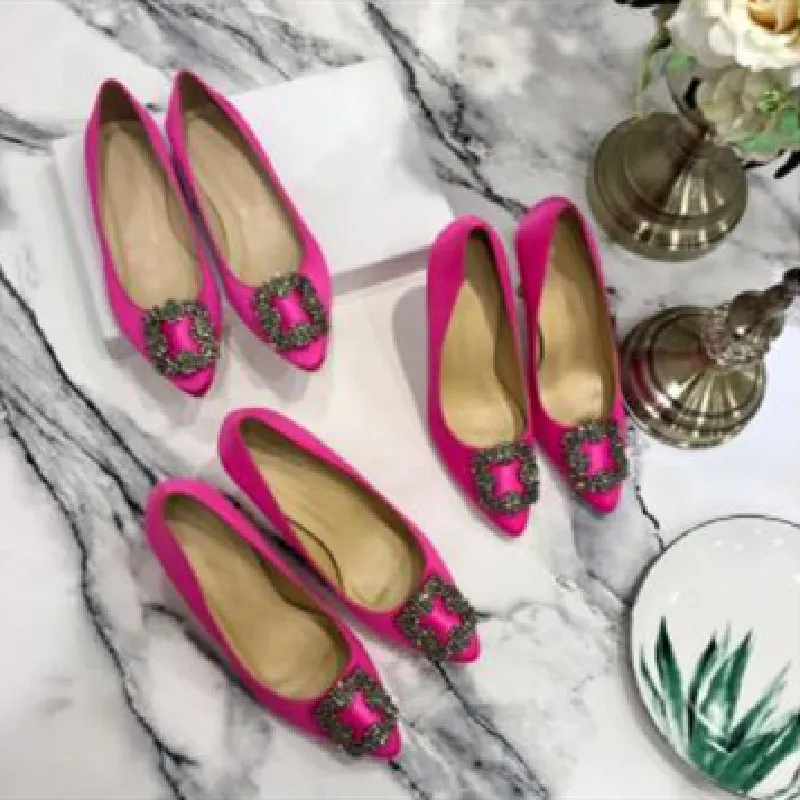 

Woman Shoes Rhinestone Women Pumps Elegant High Heels Sexy Women Heel Shoes Pointed Toe Ladies Shoes Extreme Leather Women Pumps