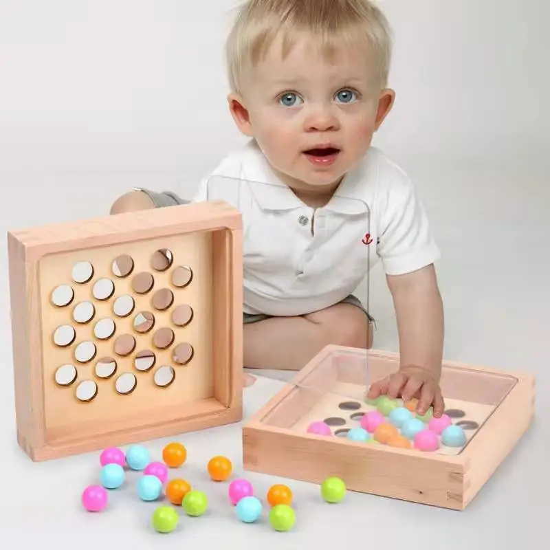 Детская деревянная игрушка палец игра Фокусировка на тренировочных игрушках родитель-ребенок Вечерние игры дети раннего обучения классические образовательные игрушки подарки