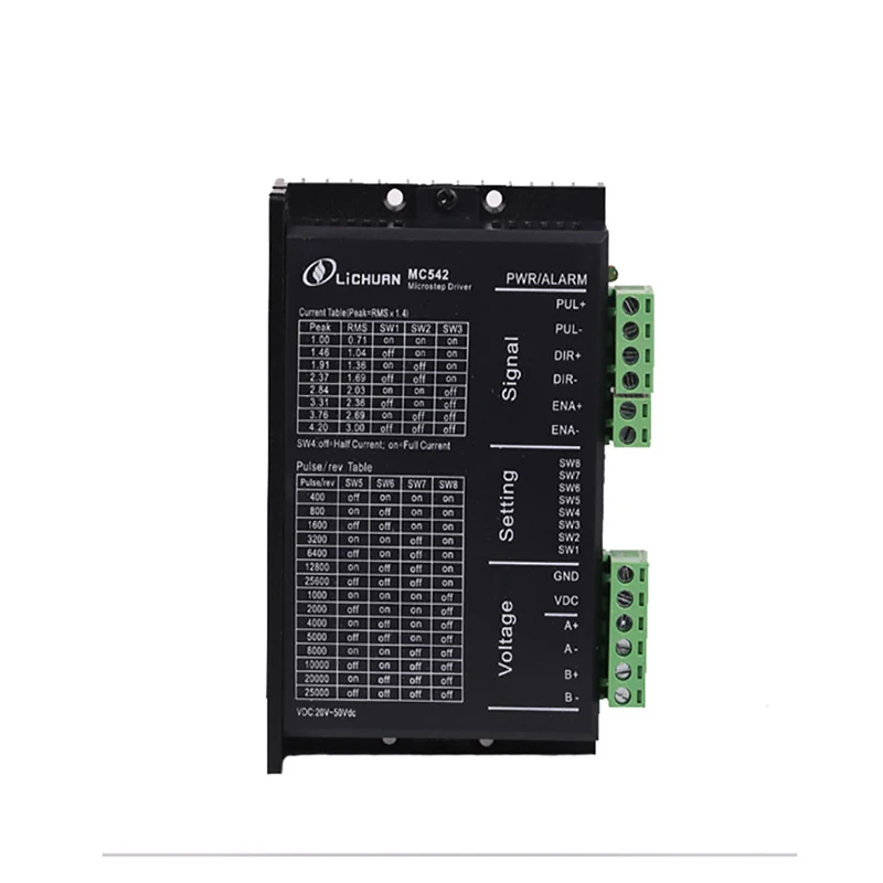 Шаговый привод Lichuan MC542 microstep nema23 4 2 А поддержка 20-50 В постоянного тока на станки