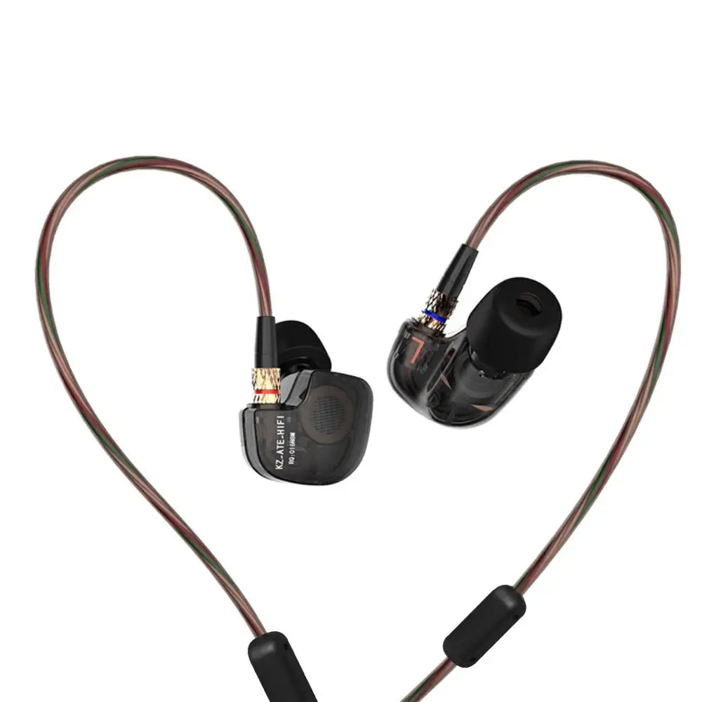 Новинка KZ ATE наушники вкладыши HIFI стерео спортивные супер бас шумоподавление Hifi с
