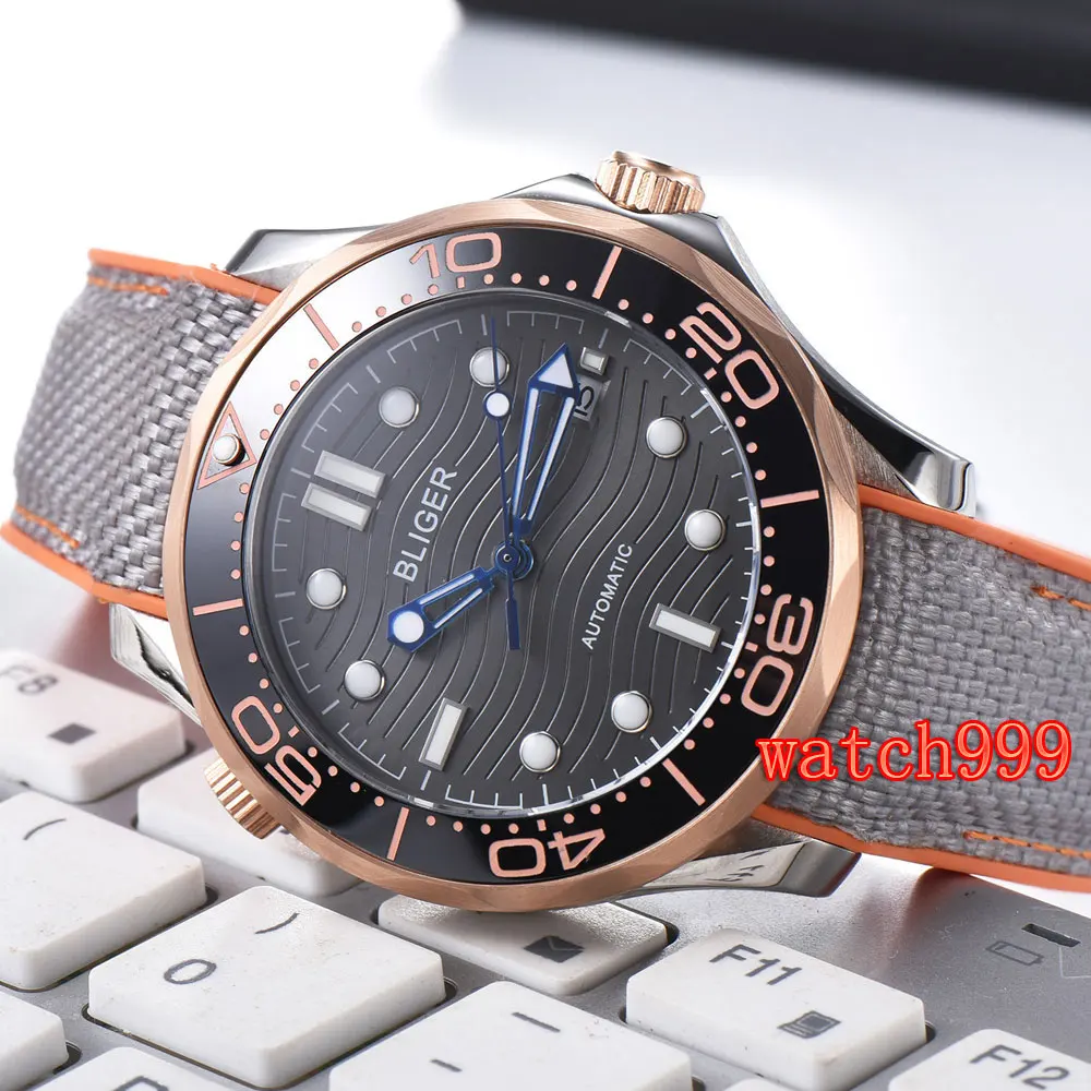Часы Bliger женские механические Автоматические модные автоматические с черным