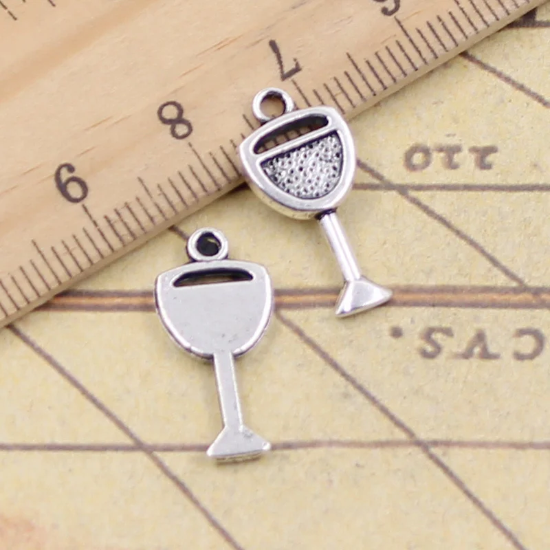 50 шт. подвески бокал для вина 20x9 мм старинные рукоделия предметы изготовления