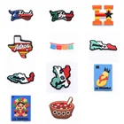 Лидер продаж, 1 шт., аксессуары для обуви в деревенском стиле, Кроксы, украшения, дизайнерские украшения для Croc JIBZ, подарок на Рождество и вечеринку для детей