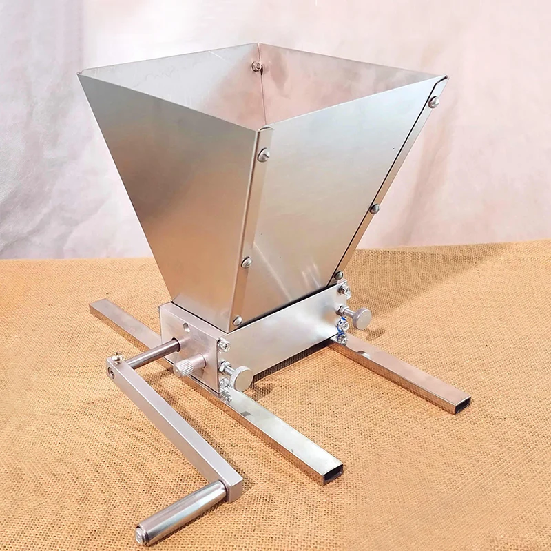 

2021 Newest Barley Malt Mill Grain Grinder Crusher 2-Roller 304 Stainless Steel For Homebrew