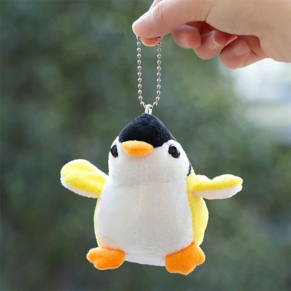 

10CM Cute Penguin Plush Toys Soft Plush Keychain Student Bag Pendant Cartoon Stuffed Animals Dolls Kids Birthday Gift