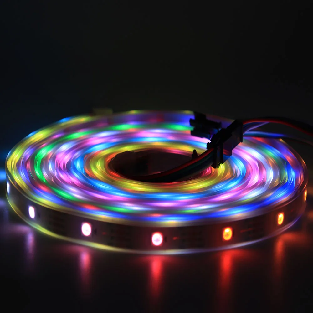 Светодиодная RGB лента WS2812B WS2811 WS2813 WS2815 индивидуально Адресуемая 30/60/144