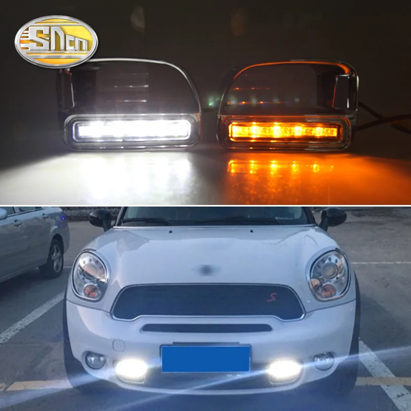 

Для BMW Mini Cooper Countryman без ошибок дневной ходовой светильник светодиодный DRL противотуманная фара для вождения