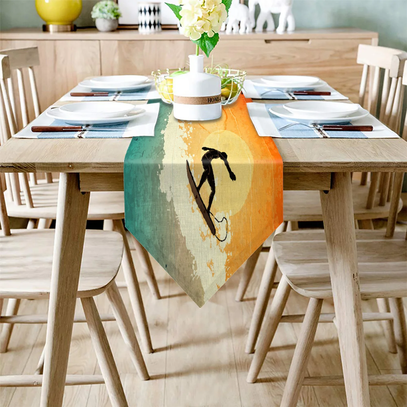 Гавайский серфинг тропический океан настольная дорожка для свадьбы праздника