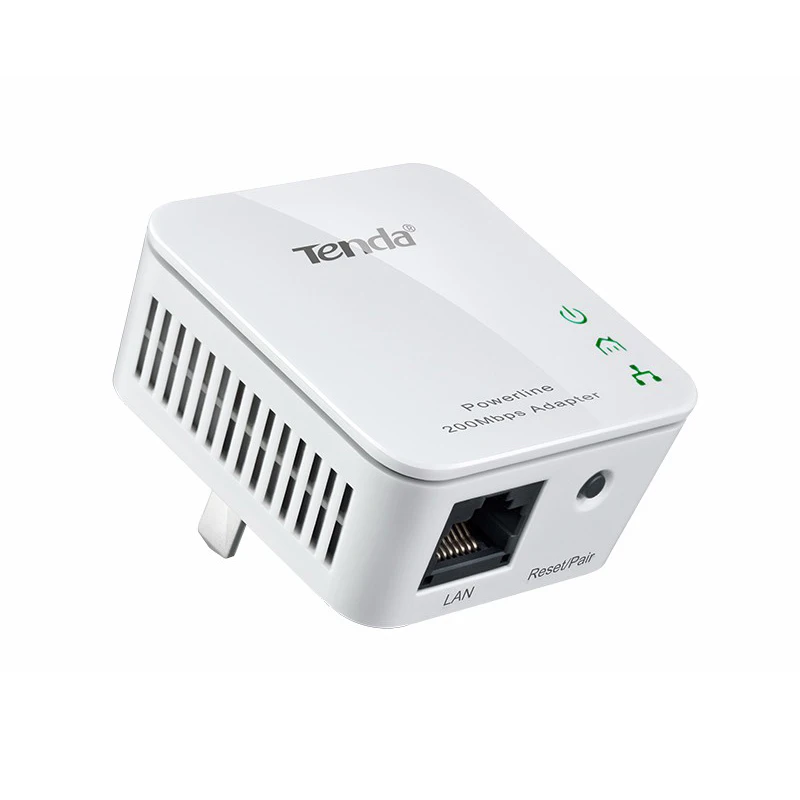 2 шт. Tenda P202 200 Мбит/с PowerLine Ethernet адаптер PLC Адаптер беспроводной Wifi маршрутизатор