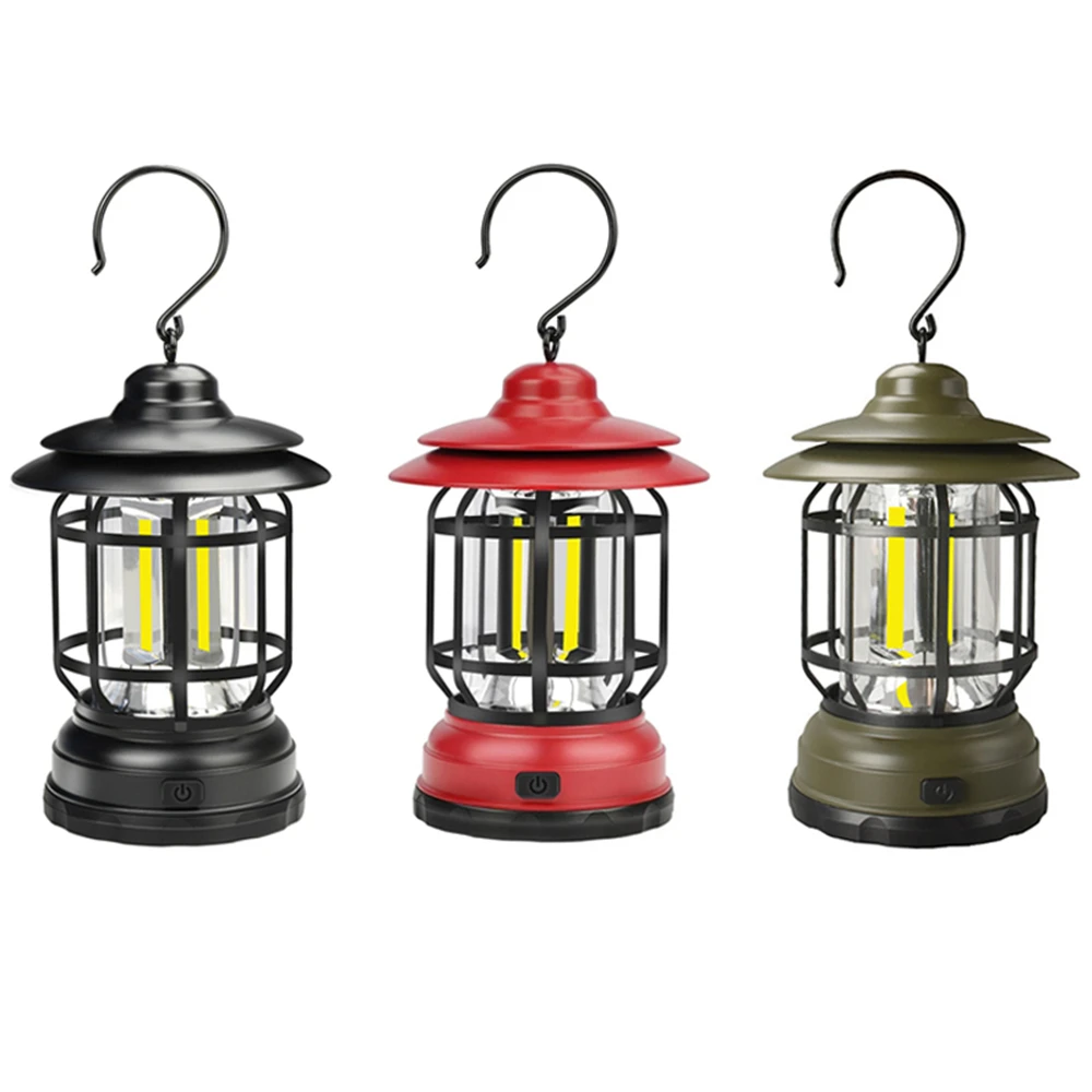 

Mini Retro LED Outdoor Chandelier, 300 Lumens Portable Tent Light, Suitable for Indoor, Outdoor, Courtyard, Camping, Fishing