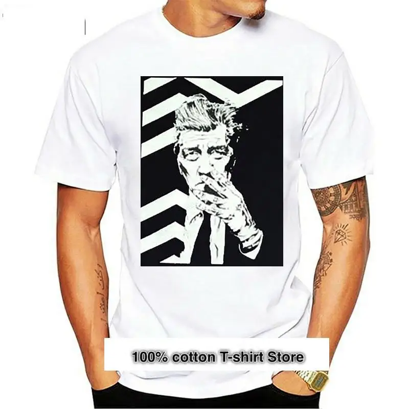 

Camiseta с изображением Давида Линча Твин Пикс, одежда с бархатным покрытием синий