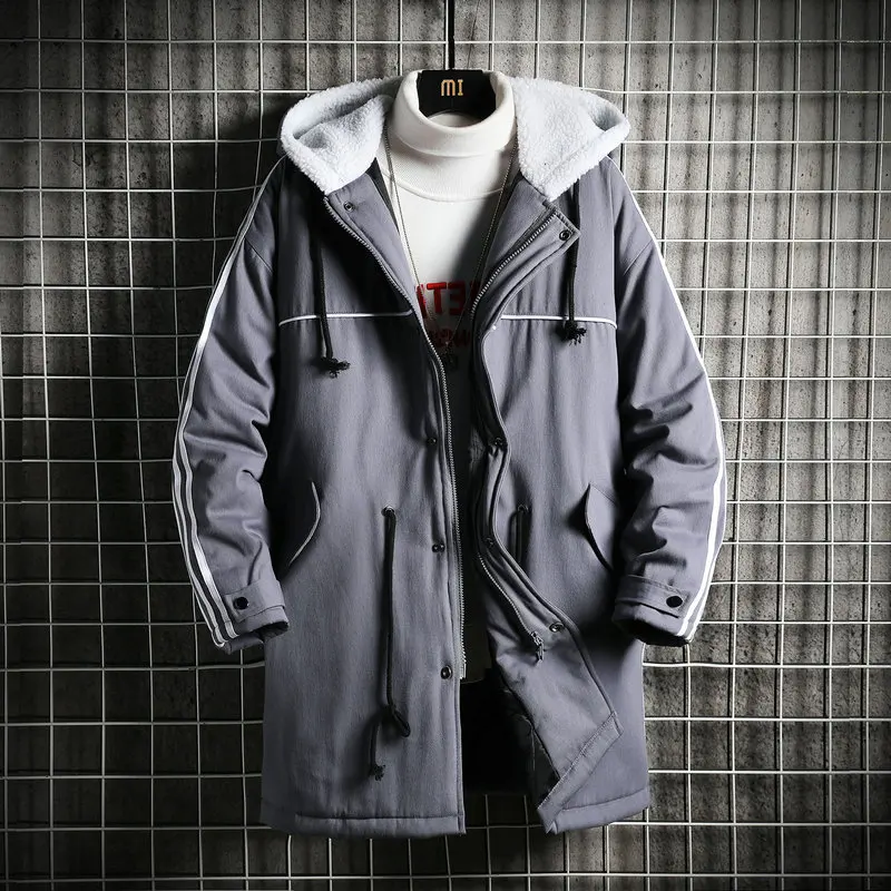 

Мужская зимняя теплая куртка с капюшоном, хлопковая Молодежная Свободная Повседневная универсальная хлопковая куртка, хлопковая куртка