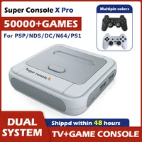retro video game console for psp md n64 mame portable game player with controllers hd 4k tv box built in 50000 games dual system