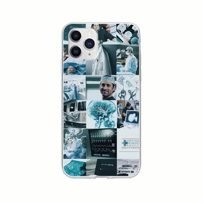 

Direct Derek Shepherd Greys Anatomy Transparent Phone Cover Clear Case For Iphone 12 11 Pro Xs Max 6s 7 8 Plus Xr Xs X 5s Se