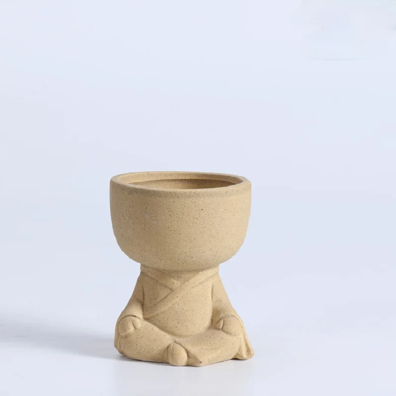 

Flower Pots Minimalist Buddha Ornament Home Decoration Accessories Succulent Flowerpots Planter Desktop Decorative Ornament